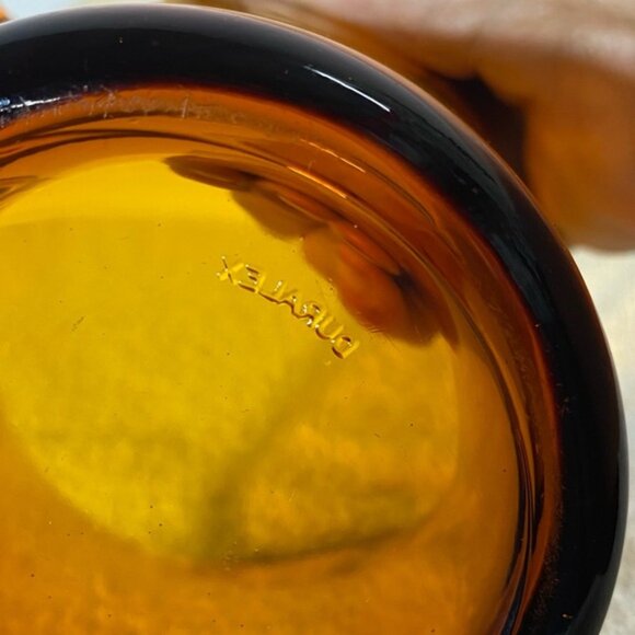 Vintage MCM Duralex France Amber Glass Jug Creamer Pitcher - Picture 12 of 14